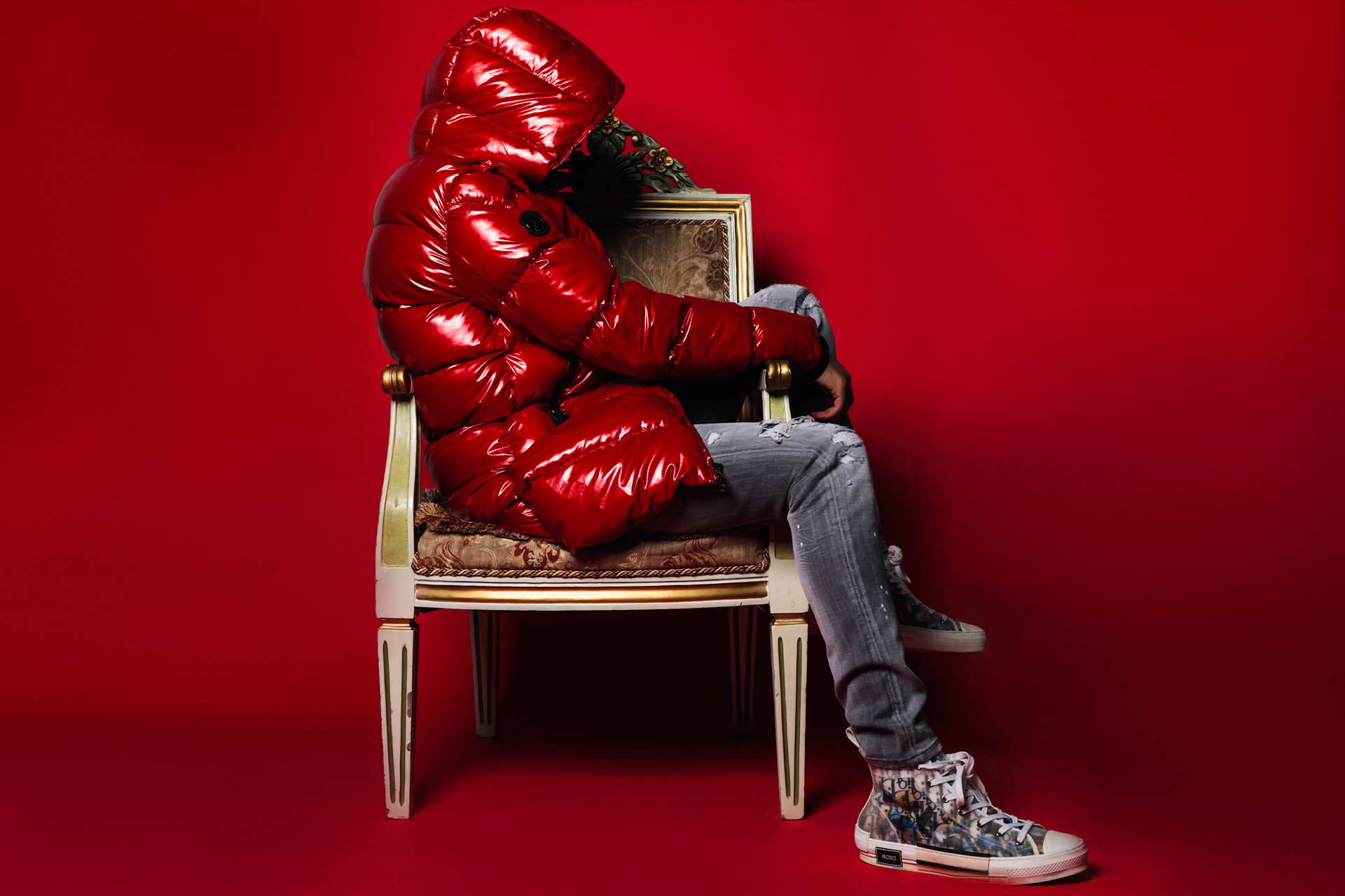 7th Heaven London FW21 Red Jacket by Luis Contreras