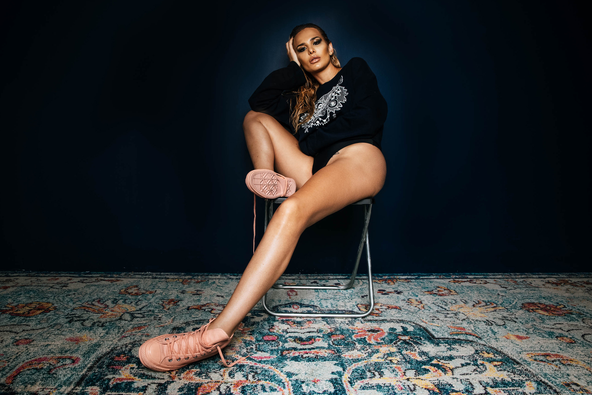 Genoveva Hristova, Kenzo Paris & Converse by Luis Contreras