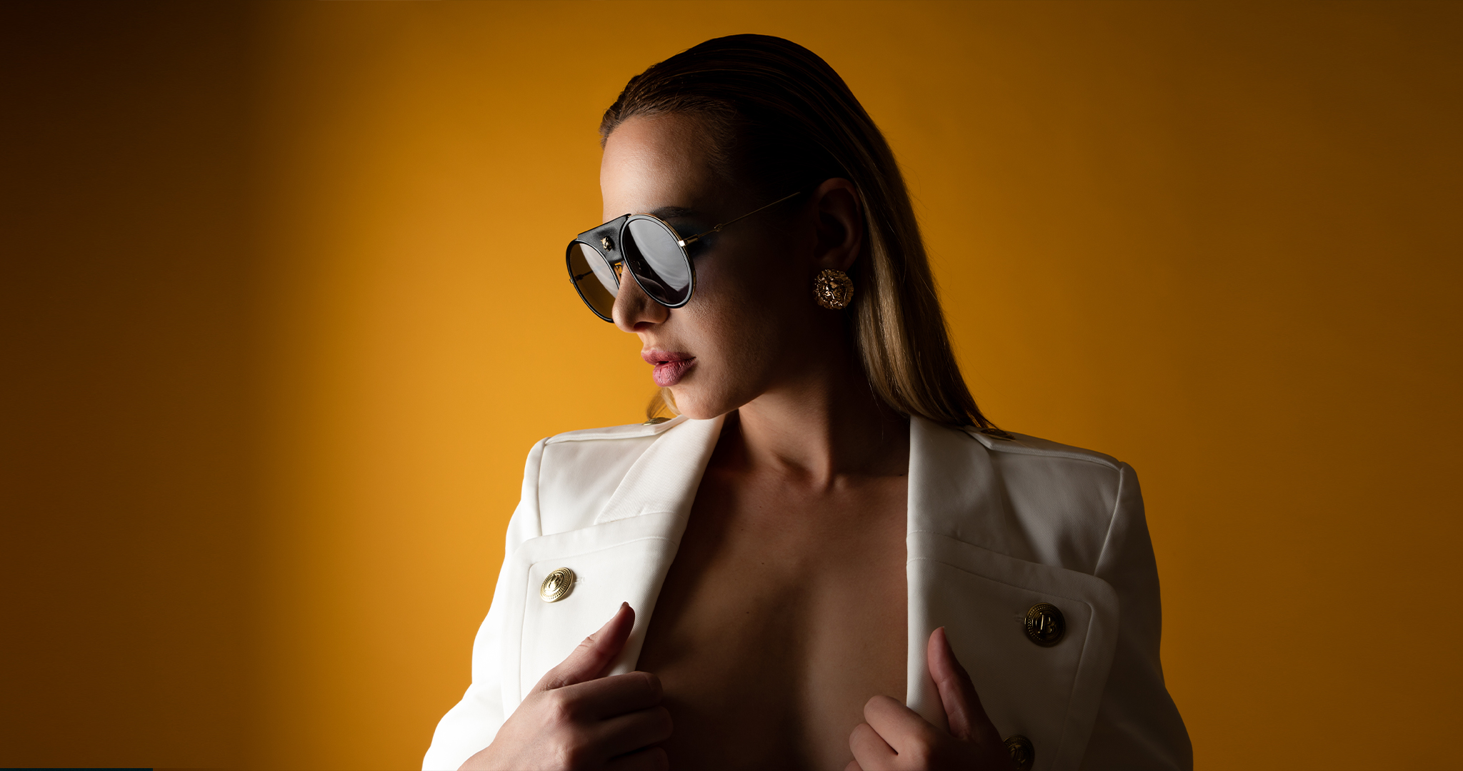 Genoveva Hristova, Balmain, Gucci by Luis Contreras